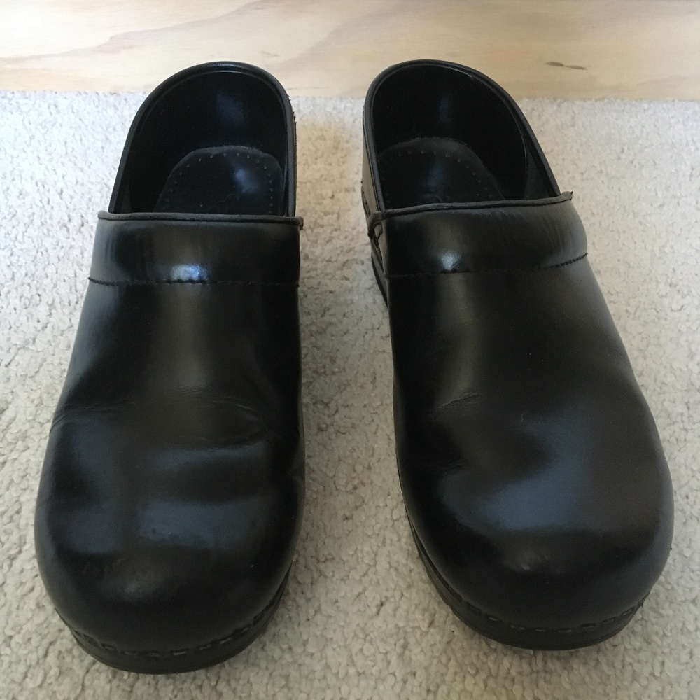 Sanita Clogs - Black Leather - size 39